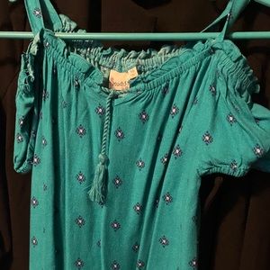 Girls Mudd cold shoulder top